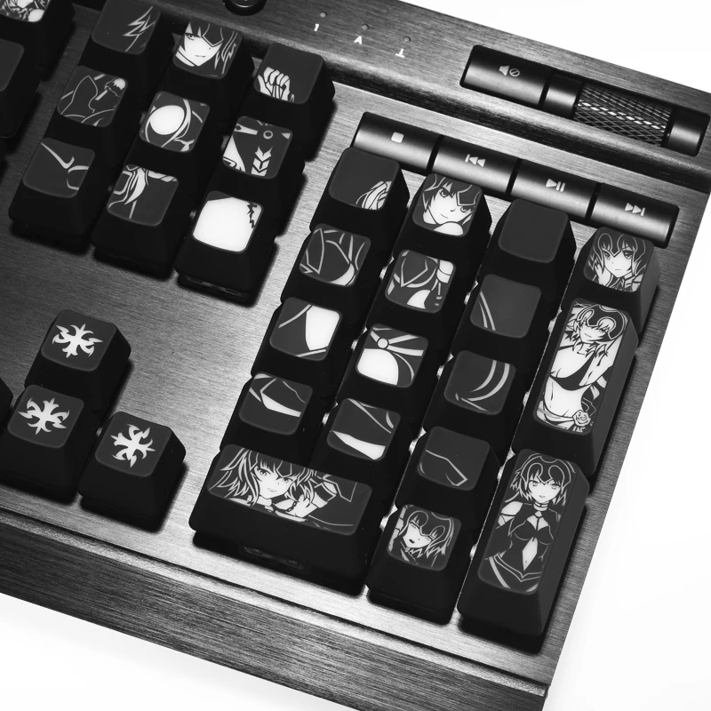 Fgo Fate Grand Order Anime Tema Backlit Black Hole Keycap Design Personalizado Fgo Fate Grande Ordem Jeanne Darc Alter - Imagem 4