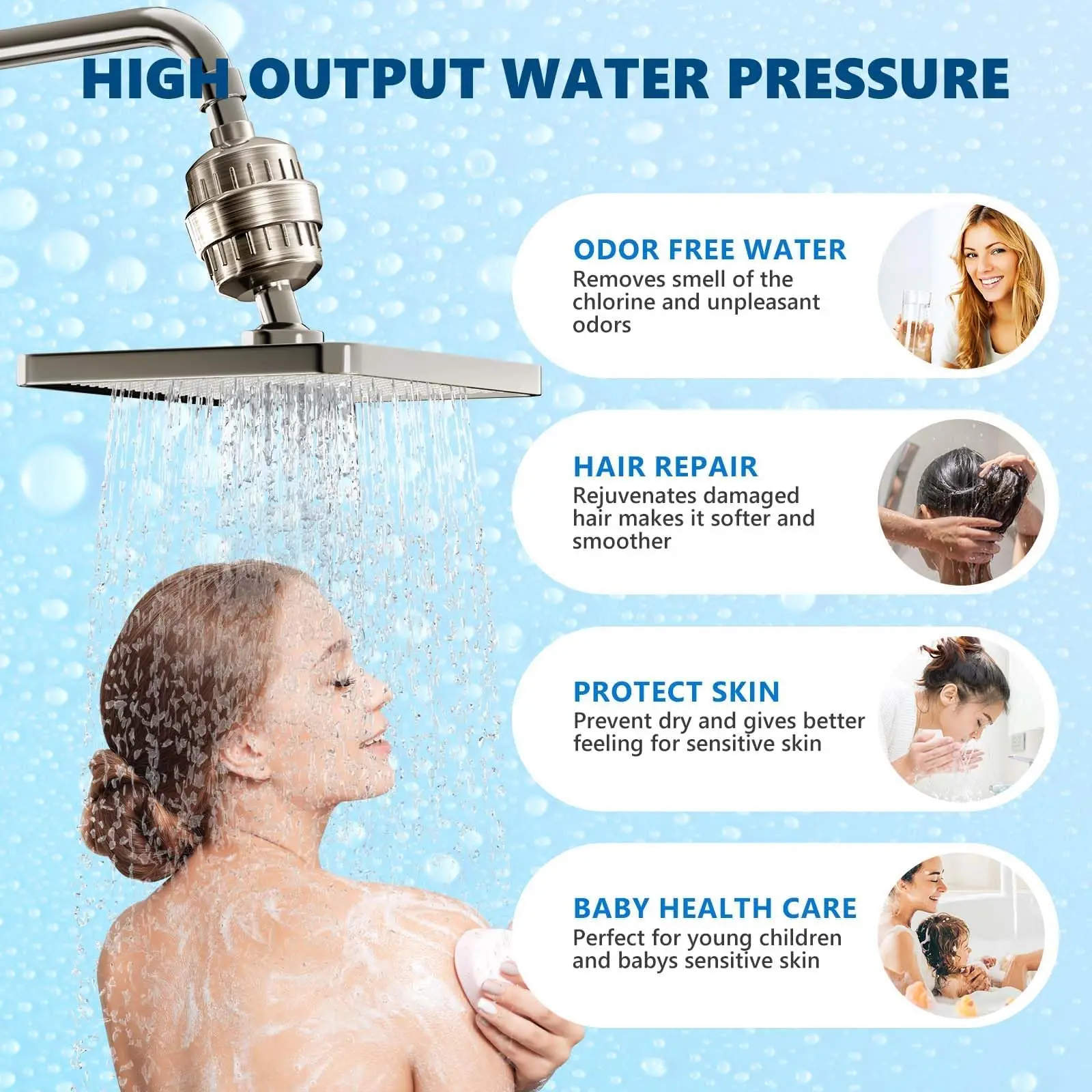 Multi-Layer Bathtub Water Purifier - Household Shower Filter Accessories