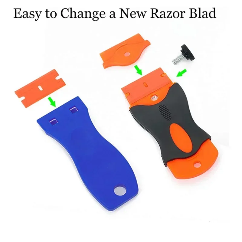 Car Glass Scraper Blades Window Sticker Remover Auto Squeegee Tool Ceramic Hob Razor Blade Cleaner