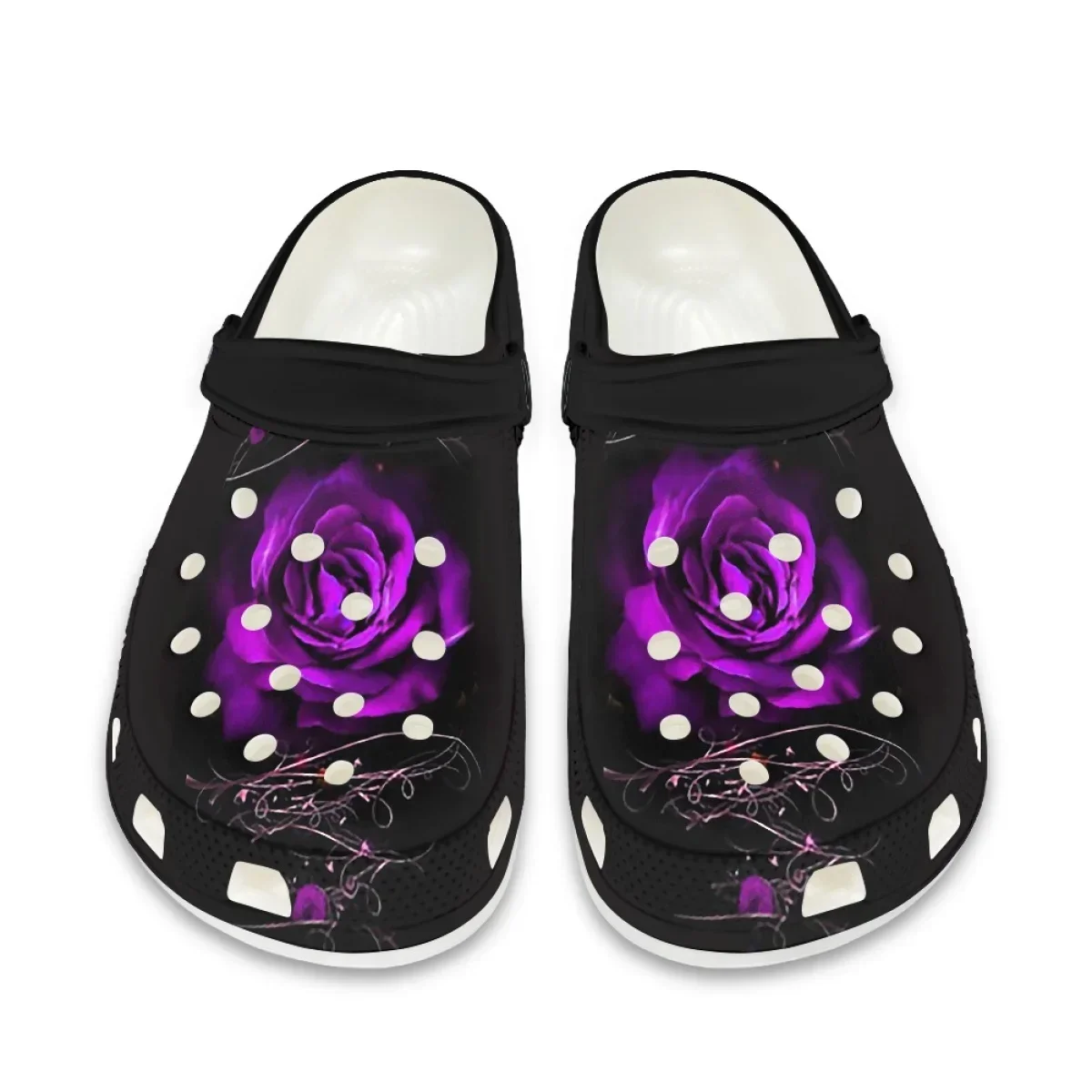 Slippers Women 3D Rose Designer Fashion Ladies Sandals Lightweight Non-slip Flat Slides For Home Travel Zapatos Planos