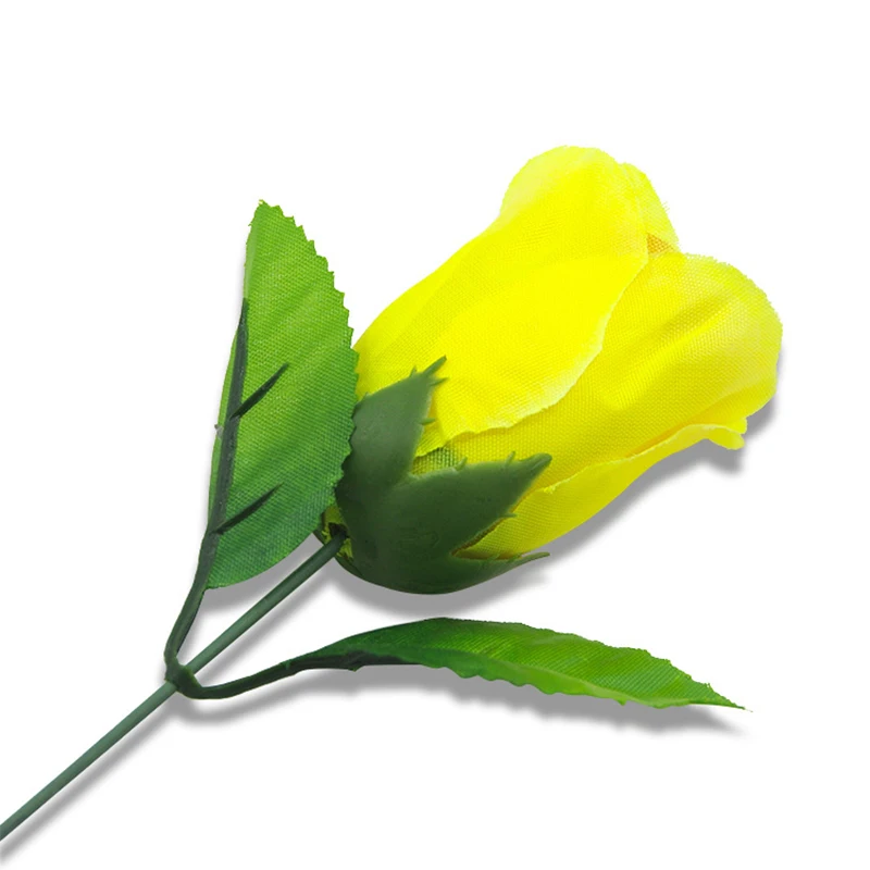 변색 장미 (빨간색 변경 노란색) 장미 마술 트릭 변경 발렌타인 데이 색상 장미 꽃 마술 트릭 재미있는 장난감