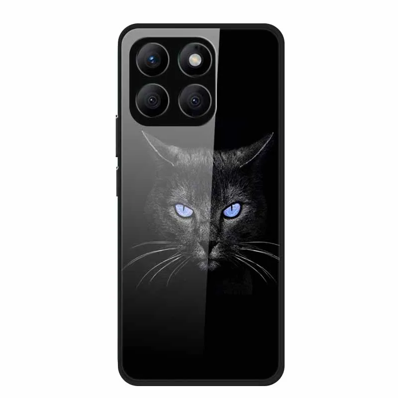 Enhanced Tempered Glass Protective Phone Case with Soft Bumper Design