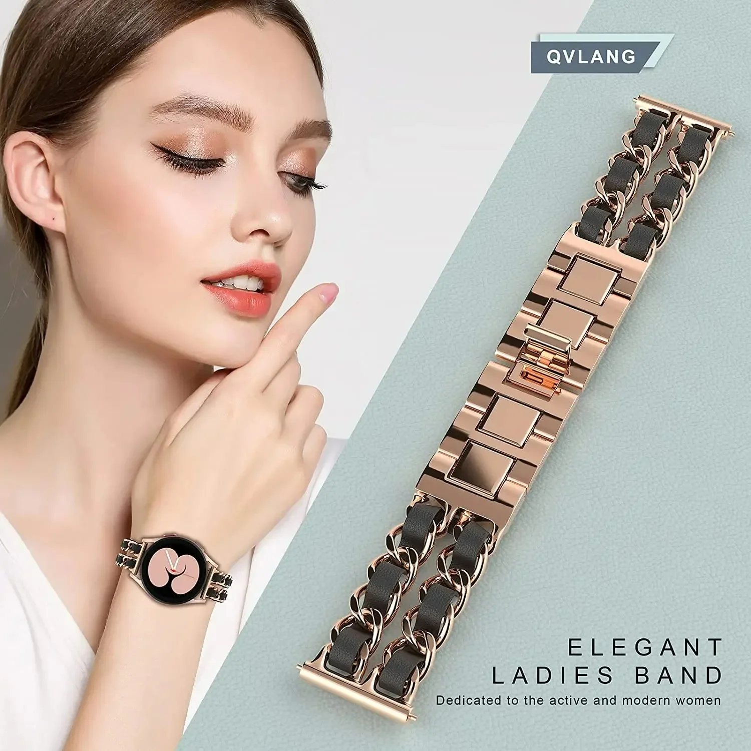 Universal Metal Watch Strap – Premium Bracelet Wristband for Smartwatches (20mm/22mm)
