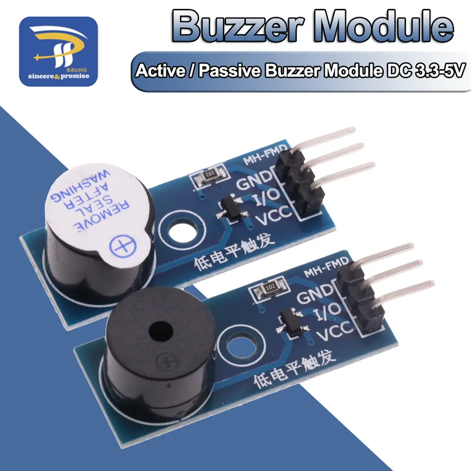 High Quality Active/ Passive Buzzer Module DC 3.3-5V For Arduino Smart Car DIY Kit Low Level Trigger Control Board Sound Sensor image 1