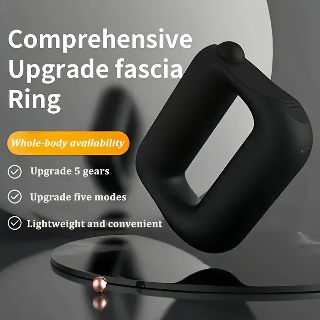 Mini Muscle Massage Gun with 5-Speed Ring and 6-Speed Fascia Ring Deep Tissue Massager for Pain Relief and Workout Recovery 2