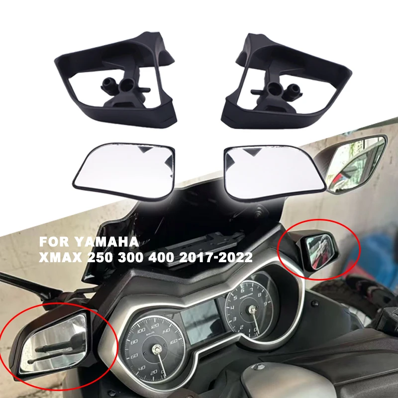 Motorcycle Mirror Motorcycle Mirrors Front Moving Rearview Mirror For Yamaha XMAX 250 300 400