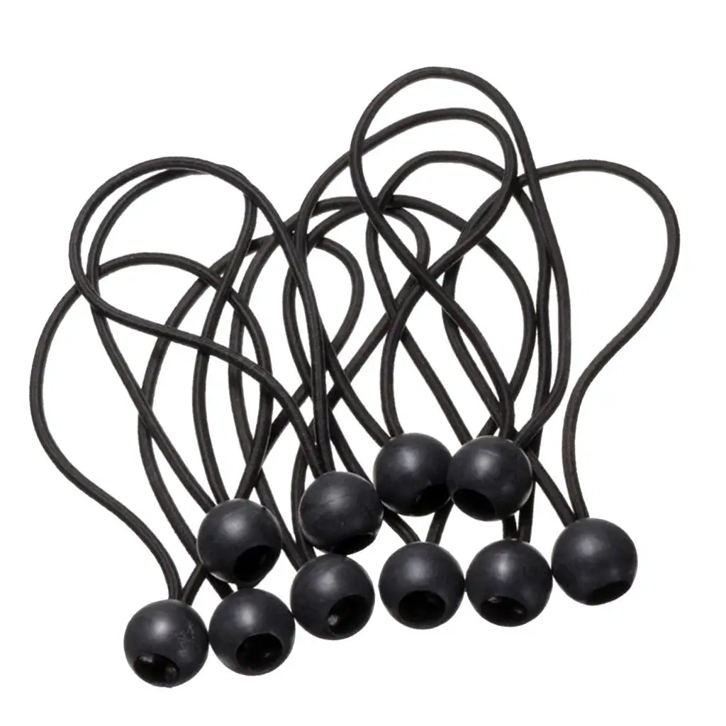Elastic String Cord & Ball 10 Pieces for Camping Tent Tarpaulin Tarp Canopy Boat Trailer Banner camping tent accessories