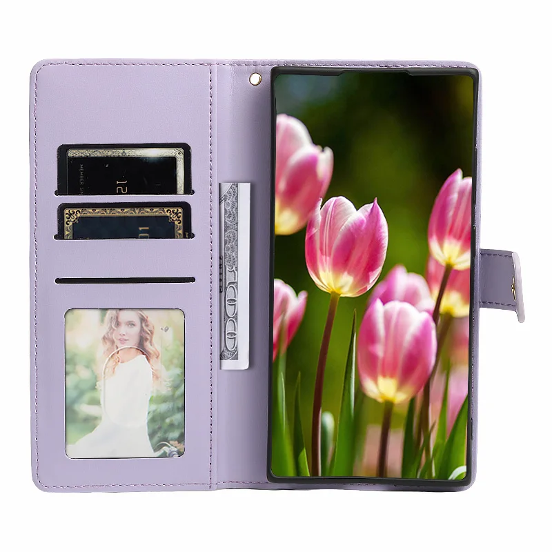 Für Samsung Galaxy S25 S20 S30 S22 S23 S24 S24 Utlra Note20 Ultra Note 10 PLUS Note 8 S24 Plus S21 FE Brieftasche Karte Flip Leder Fall_voghion.com