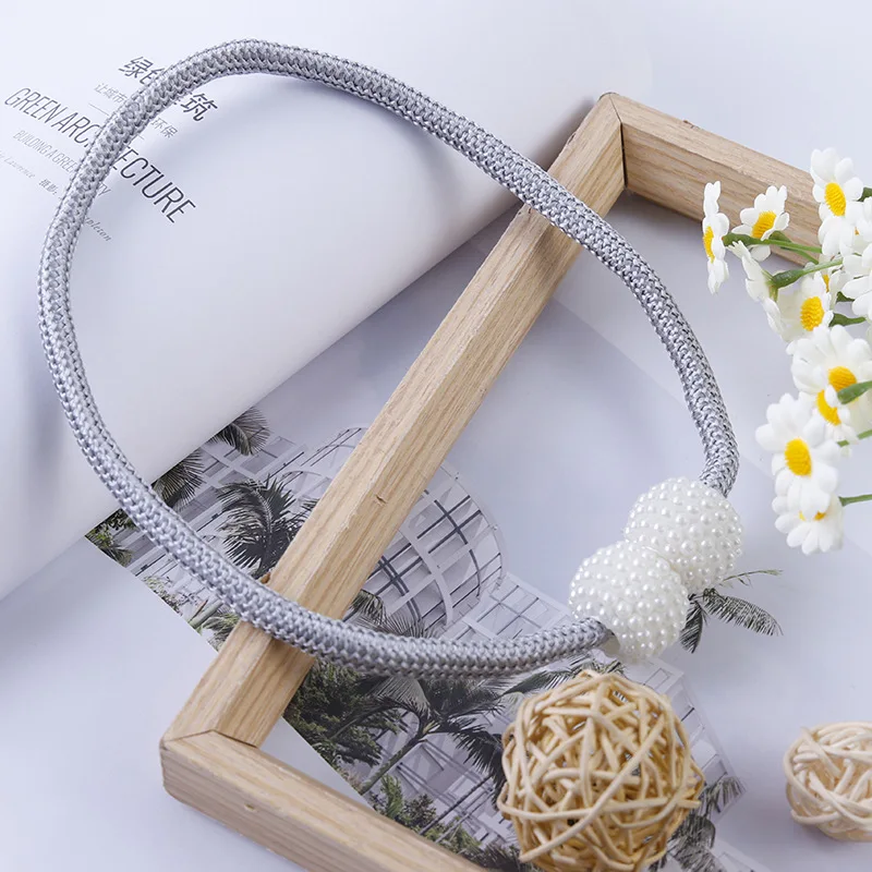 Pearl Magnetic Curtain Clip Curtain Holders Tie Back Buckle Clips Hanging Ball Buckle Tie Back Curtain Decor Accessories