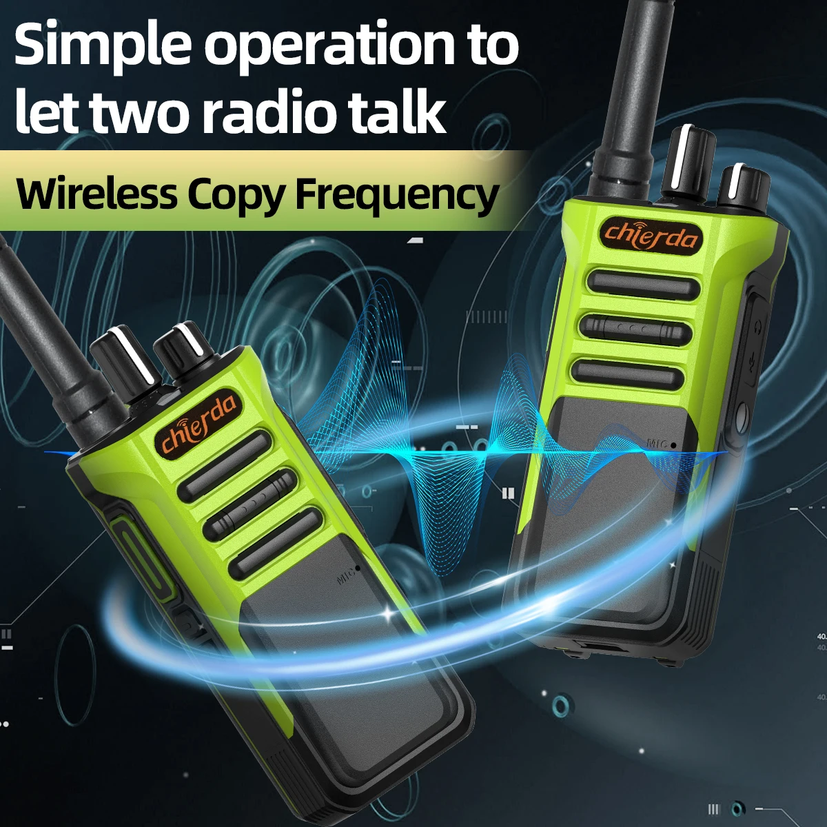 Chierda TC-318 Walkie Talkies UHF Group Call Wireless Copy Frequency VOX Transceiver Two Way Radio for Hunting Hotel Police 5