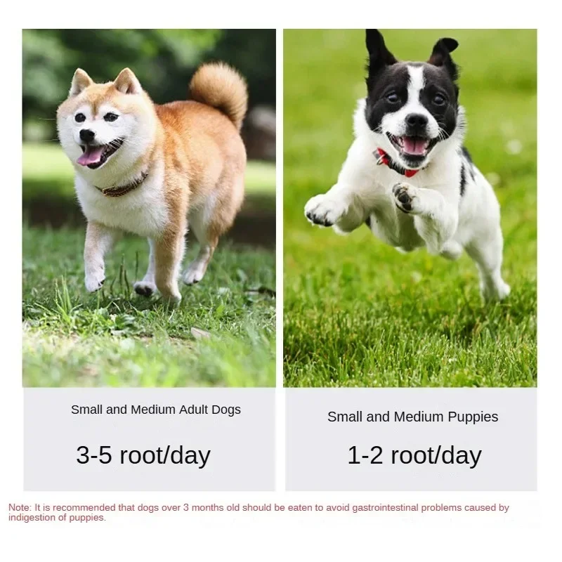 Dog Tooth Grinding Stick Pet Snack Puppy Snack Food Treats Chews Dog Oral Hygiene Toy Leather Cowhide Teeth Clean Stick for