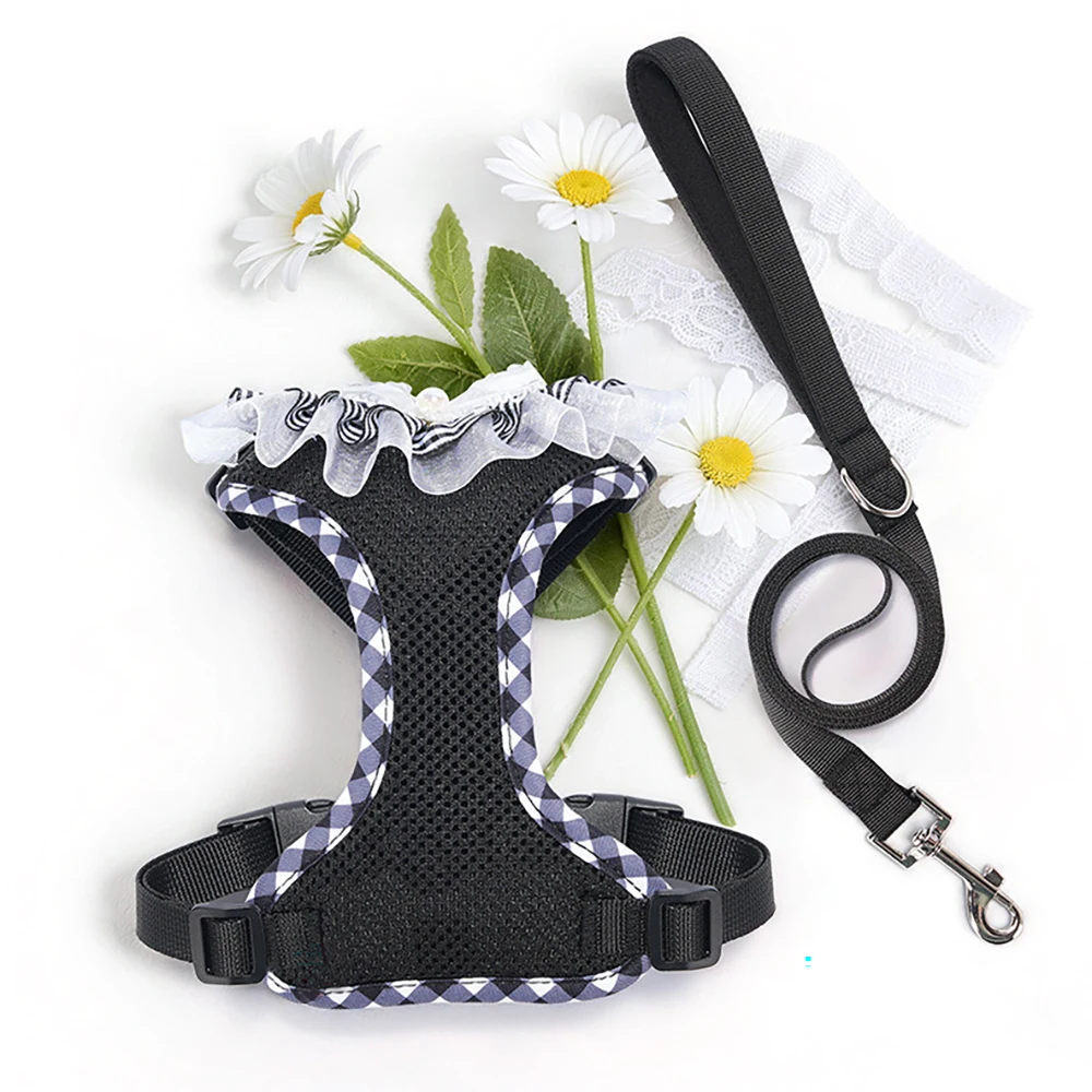 Breathable No-pull Dog Harness And Leash Set For Small Medium Dogs_voghion.com