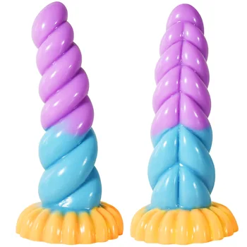 Soft Anal Plug Adult Sex Toys Monster Dildo ButtPlug Vaginal Stimulation Penis Masturbator For Men/Women No Vibrator Anal Dildos 2