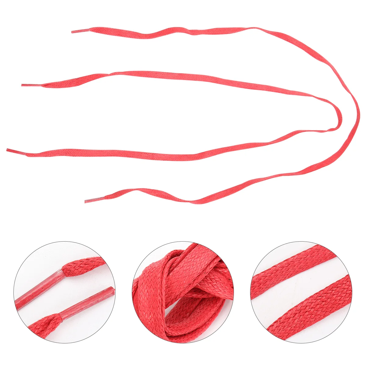 1 Pair Casual Shoe Tie Flat Shoelaces Waxed Cotton Shoelace Sneakers Shoelace 1 pair elastic shoelaces for sneakers children s shoe laces round fixed snap lock fast on and off artifact lazy shoelace