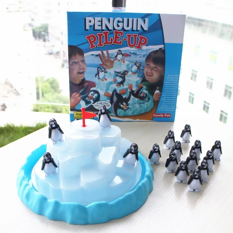 Iceberg Stacked Penguin Balanced toys Board Game Puzzle Toys Early Education Gathering party game props birthday gift for kids 4