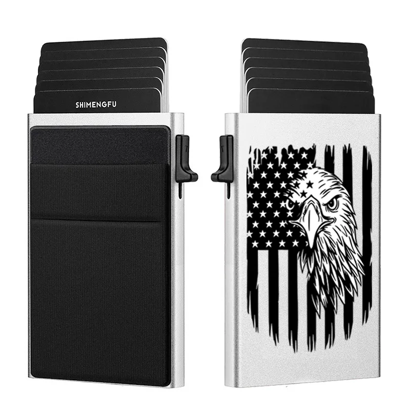 Slim Mini Wallet for Men Anti-RFID Credit Card Holder Magic Brand Design SHIMENGFU