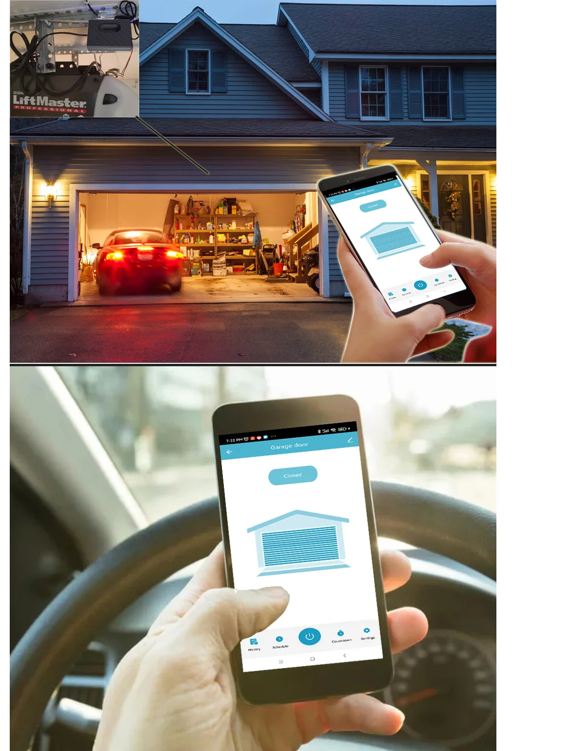 Tuya Smart WiFi Garage Door Opener Remote Tuya Smart Life App Control Work with