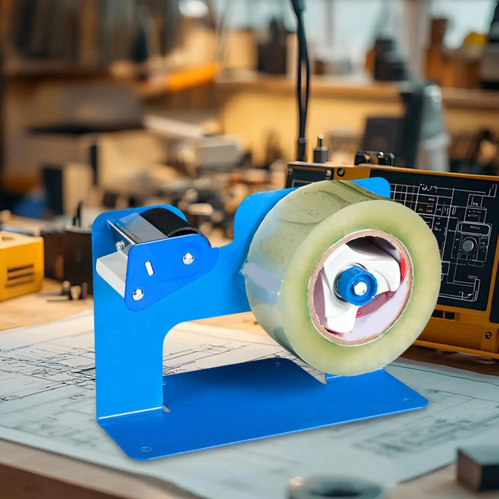 Foldable Tape Dispenser - Dual Roll Bladeless Design For Gift Wrapping & Crafts
