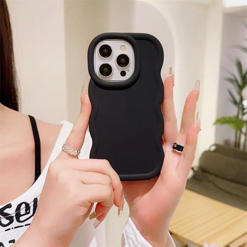 Wave Couple Candy Color Soft Case Cover - Vibrant and Stylish Protection