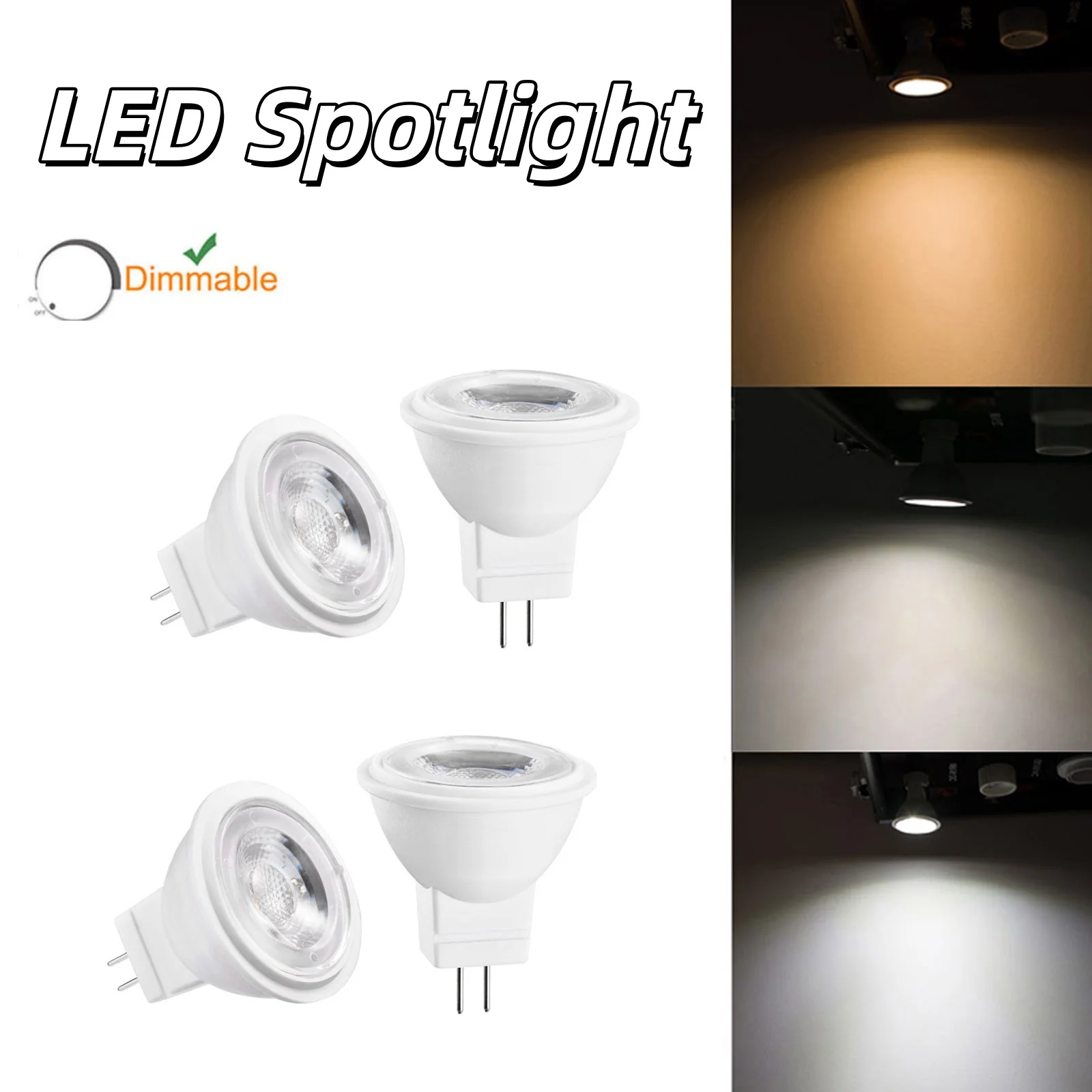 3W Dimmable MR11 LED Spotlight LED Bulb Bright LED Bulb Lamp Cool and ...