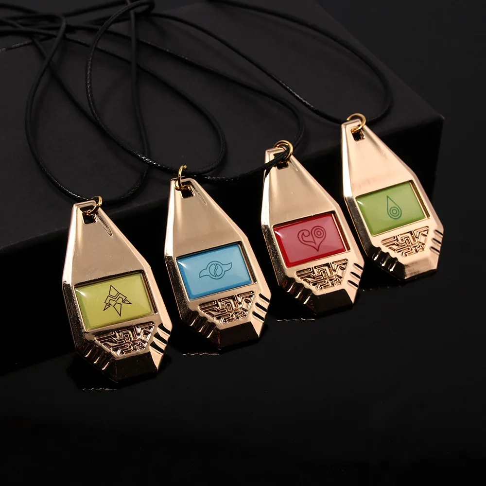 Anime Digimon Adventure Halskette, 11 Stile, Metall-Evolver-Anhänger, Csoplay-Halskette, Unisex-Schmuck, Accessoires, Geschenkdekoration – Detail 1