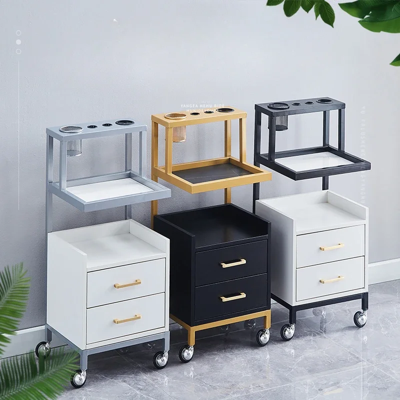 Makeup Manicure Salon Trolley Cosmetic Drawers Cleaning Rolling Salon Trolley Utility Carrito Auxiliar Salon Furniture BL50ST