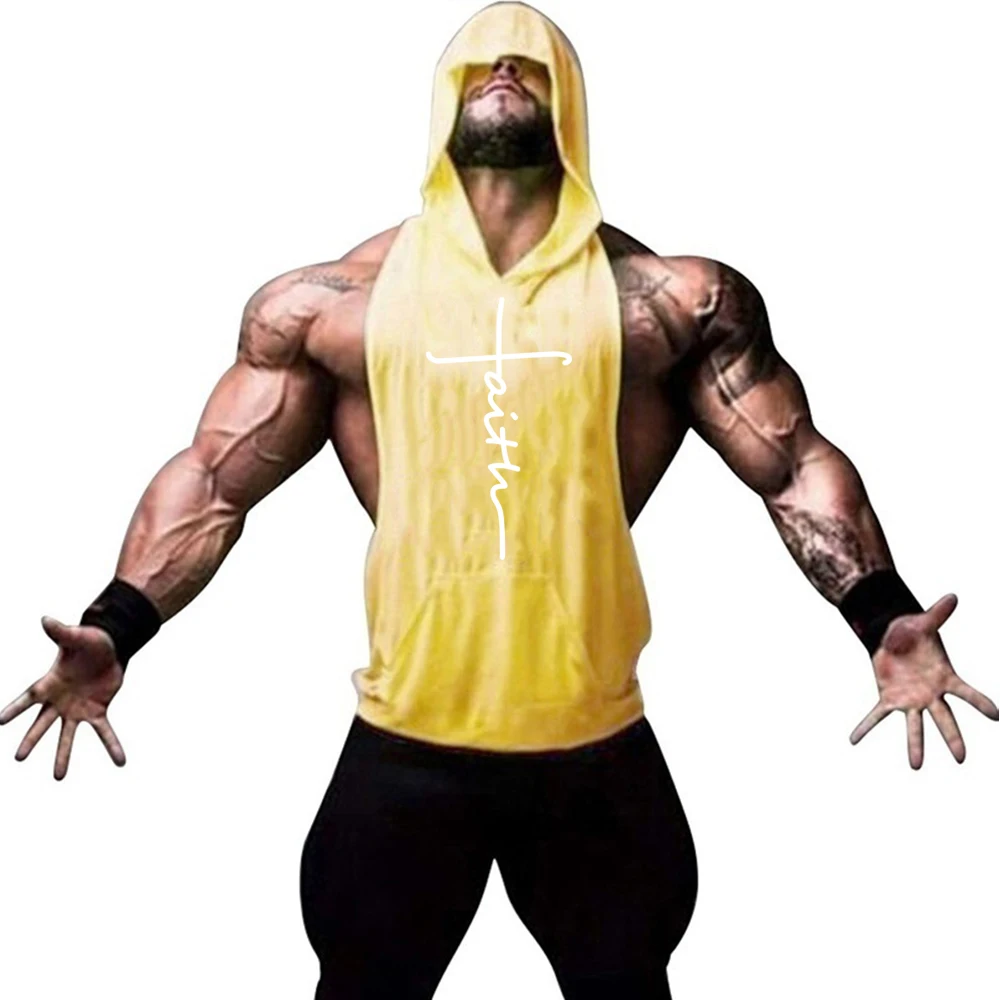 Chaleco deportivo muscular para hombre, top sin mangas para fitness, para correr, informal, cómodo, refrescante, con cap