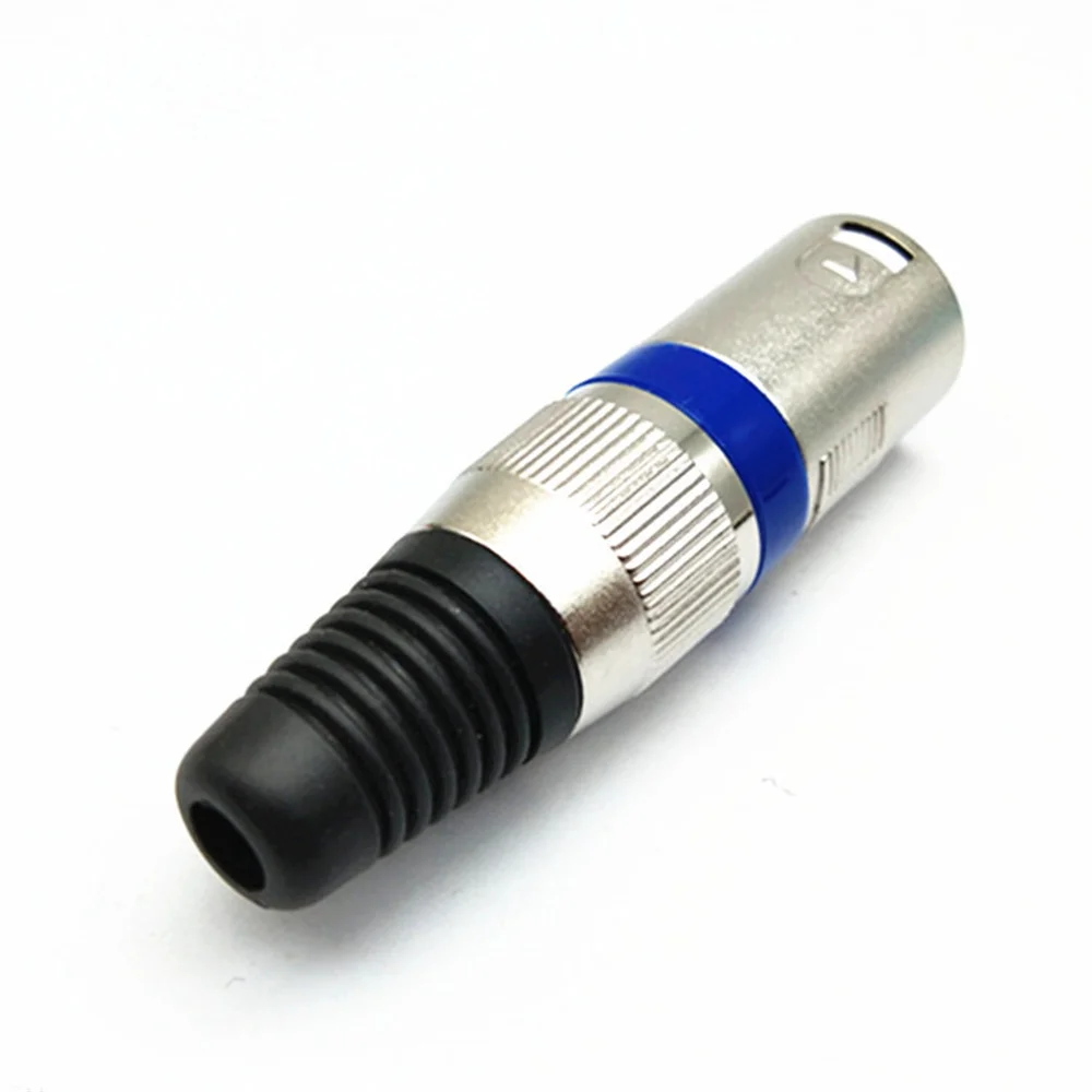 S2e2f6bd2d92d4474b2a50831d059864cN 1~8PCS Cannon Male and Female Audio Plug Color Circle Big Three-pin Balanced Mixer Microphone Cannon Male and Female Plug