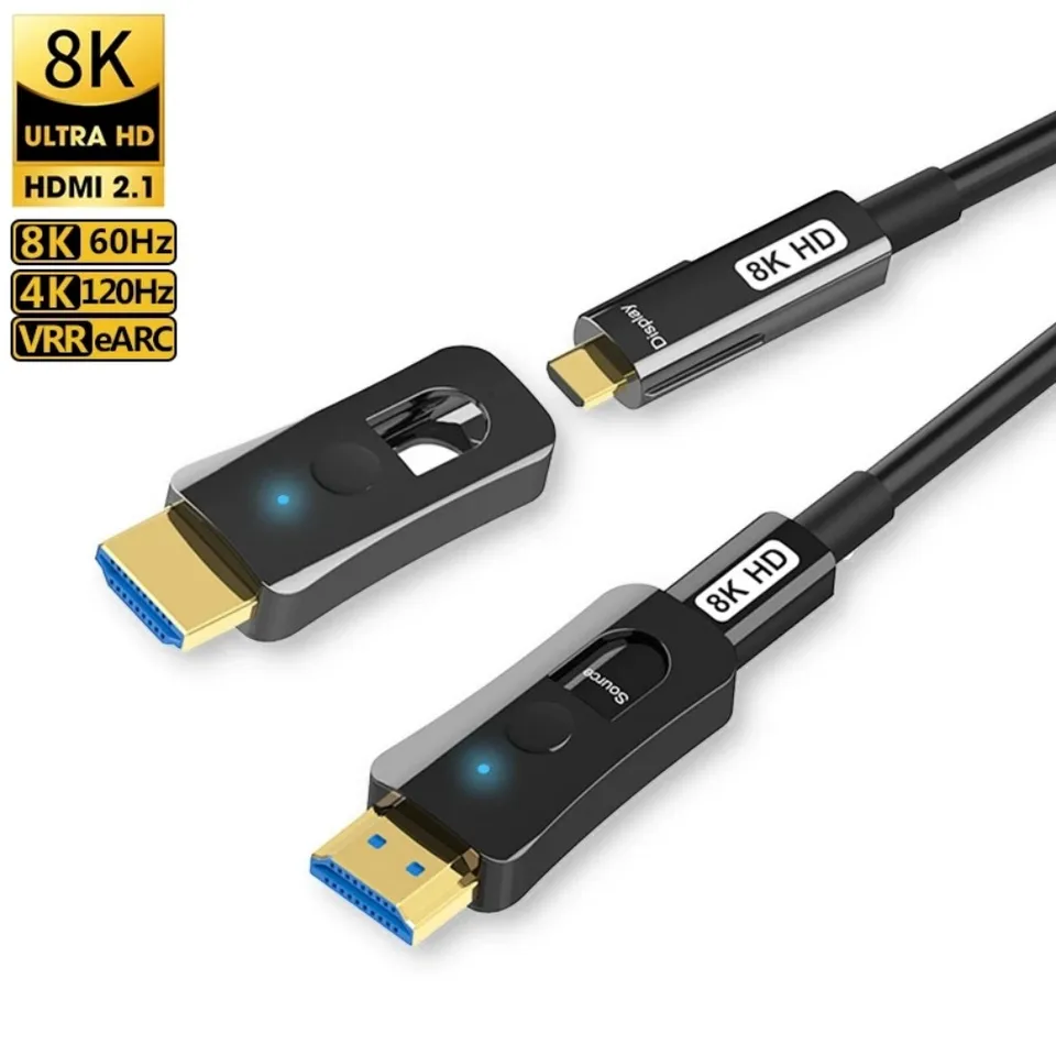 CABLE HDMI FIBRA ÓPTICA 200M VERSIÓN 2.1 – 8K - Nicols Colombia