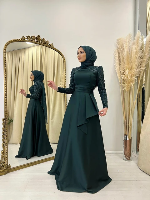 Hijab Fashion Robe De Hijab 2020 Dresses For Hijab Soiree: Elegant