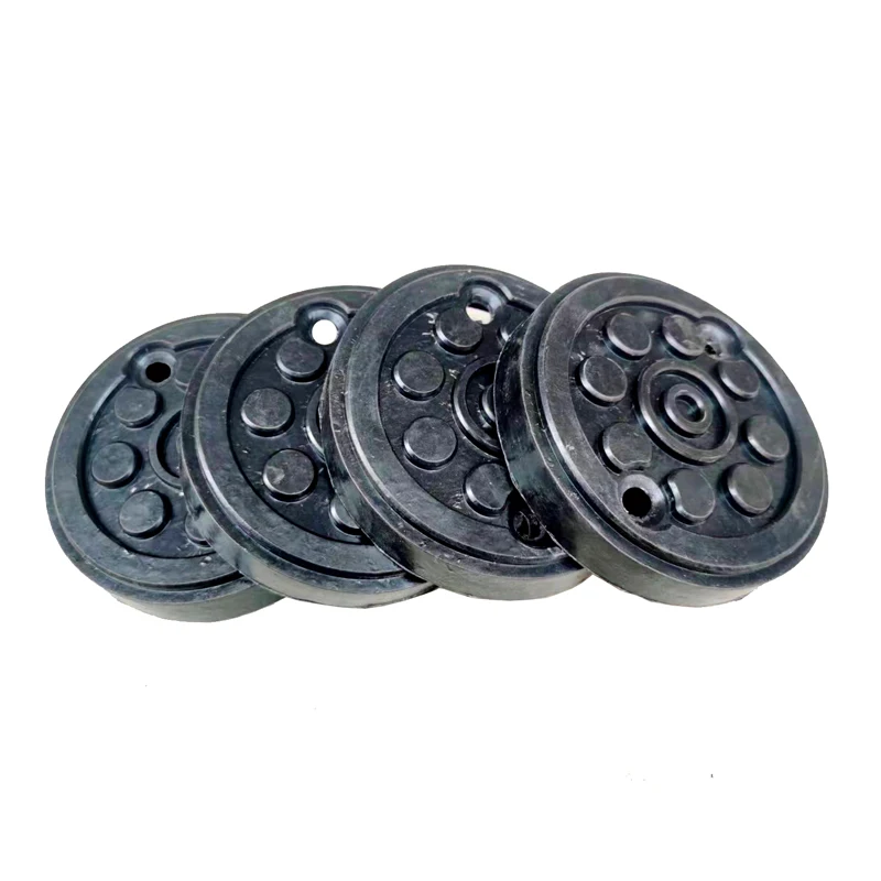 Set Di 4 Cuscinetti Di Sollevamento In Gomma Per Auto, Rotondi E Resistenti, Per Ponte Elevatore, Antigraffio E Antiscivolo