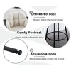 Modern Bar Stools Set of 2 Bar Height Barstools with Back and Arms High Bar Chairs Velvet Upholstered Island Chairs 4