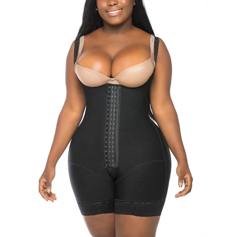 Fajas Colombia Women Bodysuit Ultra Compressive Back Support Shaper For Dresses Weight Loss Tummy Control Latex Sheath
