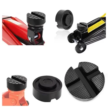 Universal Car Jack Rubber Pad Support Stand – Slotted Frame Rail Protector & Wheel Dolly Adapter 1