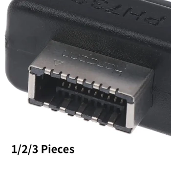 1/2/3PCS USB 3.0 19/20-Pin to Type-E Adapter USB 3.1 Type-C Front Panel Header Converter for Motherboard - Data Transfer