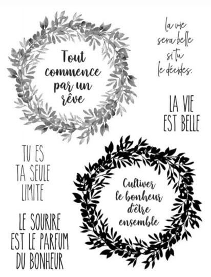 New French Words Clear Silicone Stamp/Seal DIY scrapbooking/photo album Decorative clear stamp A0472