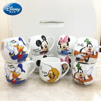 300ML Disney Topolino Minnie Mouse Tazze da caffè Simpatico cartone animato Donald Tazze da latte Moda creativa Tazze Maniglia Tazza d'acqua per bambini 1