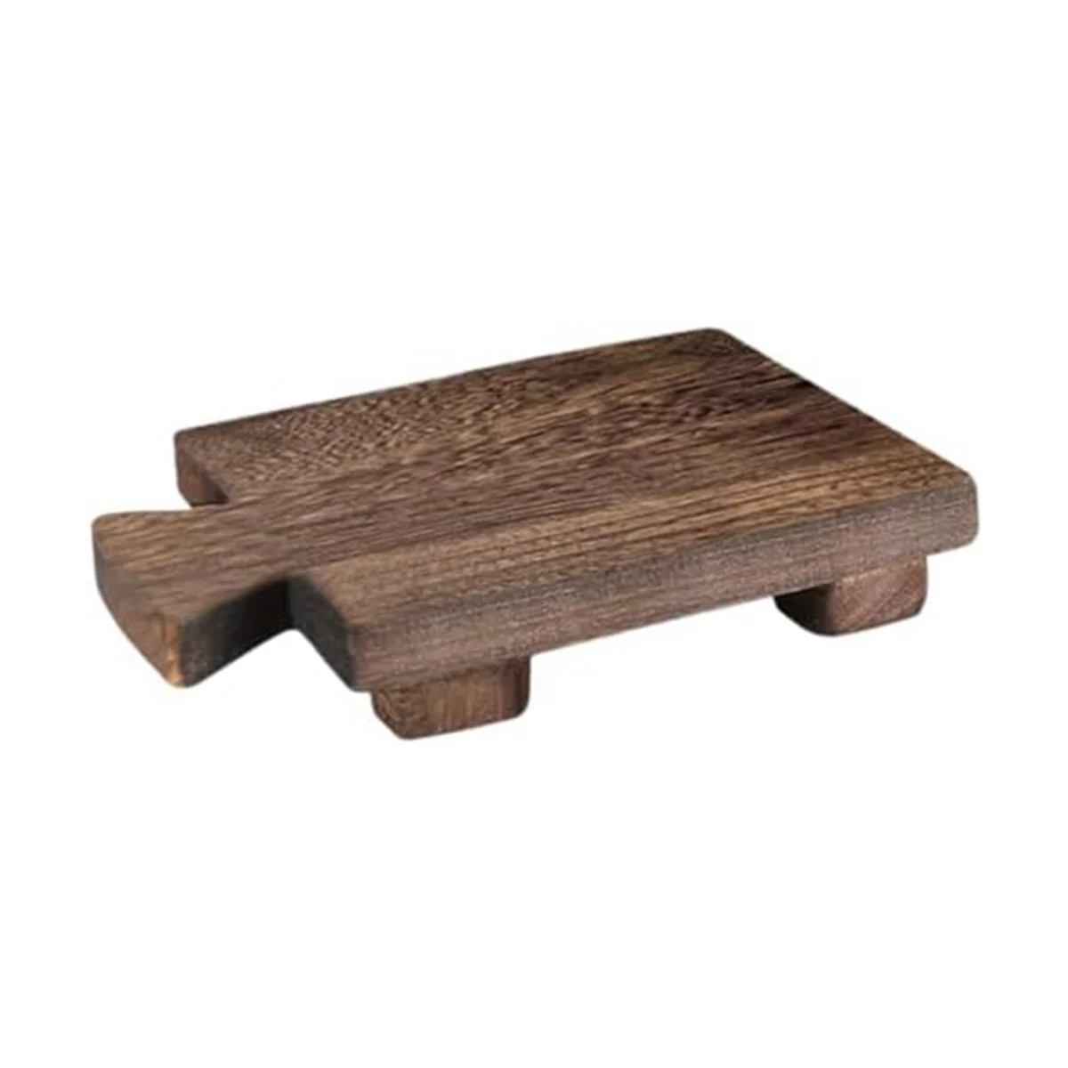 

Wood Pedestal Soap Stand Rectangular Soap Riser Bathroom Soap Dish Shampoo Holder Tray