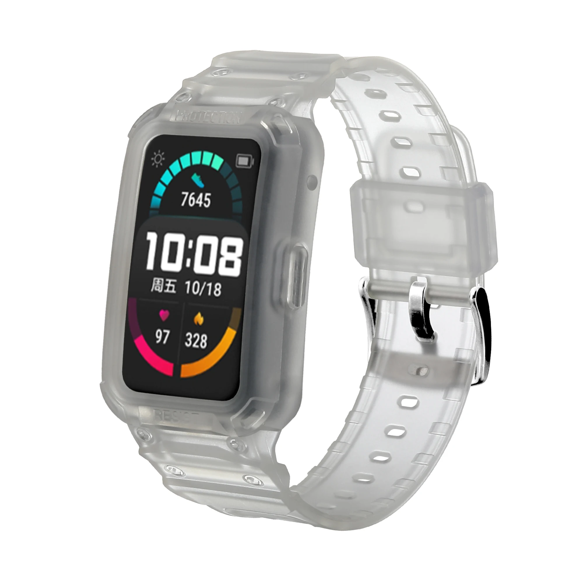 Premium TPU Edge Shell Watchband Cover Protector – Full Bumper Case for Smart Wristband Accessories