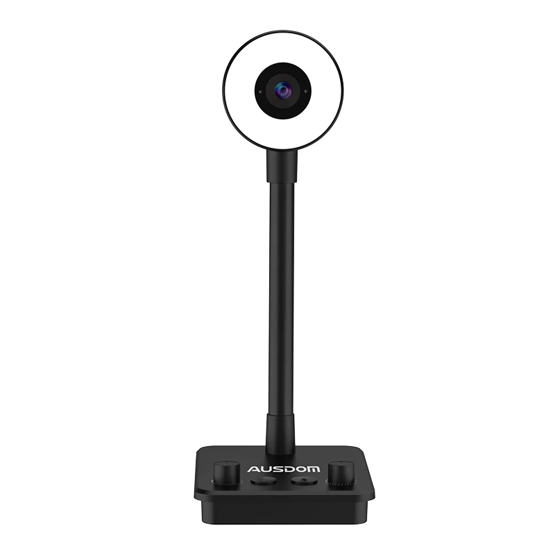

2K Webcam AF650 Autofocus Webcam VideoBar With AI Mic LED Beauty Light,Rotate 6X Zoom USB Computer Web Camera for Video Calling