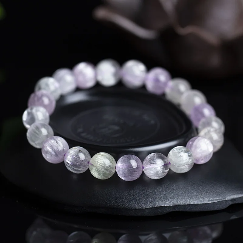 

Jewelry Natural Spodumene Purple Bracelet Band Eyes Obvious