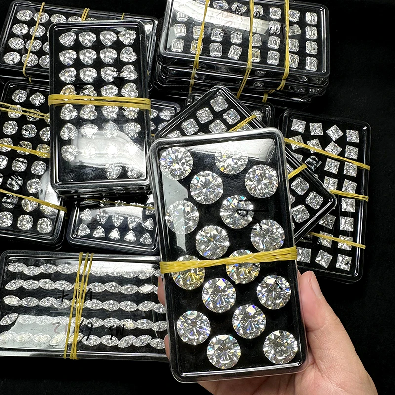 [ Free Sample ] Premium Lab-grown Diamond Moissanite stone D color Loose Moissanite Stone Factory GRA Wholesale 0.1ct-30ct 5