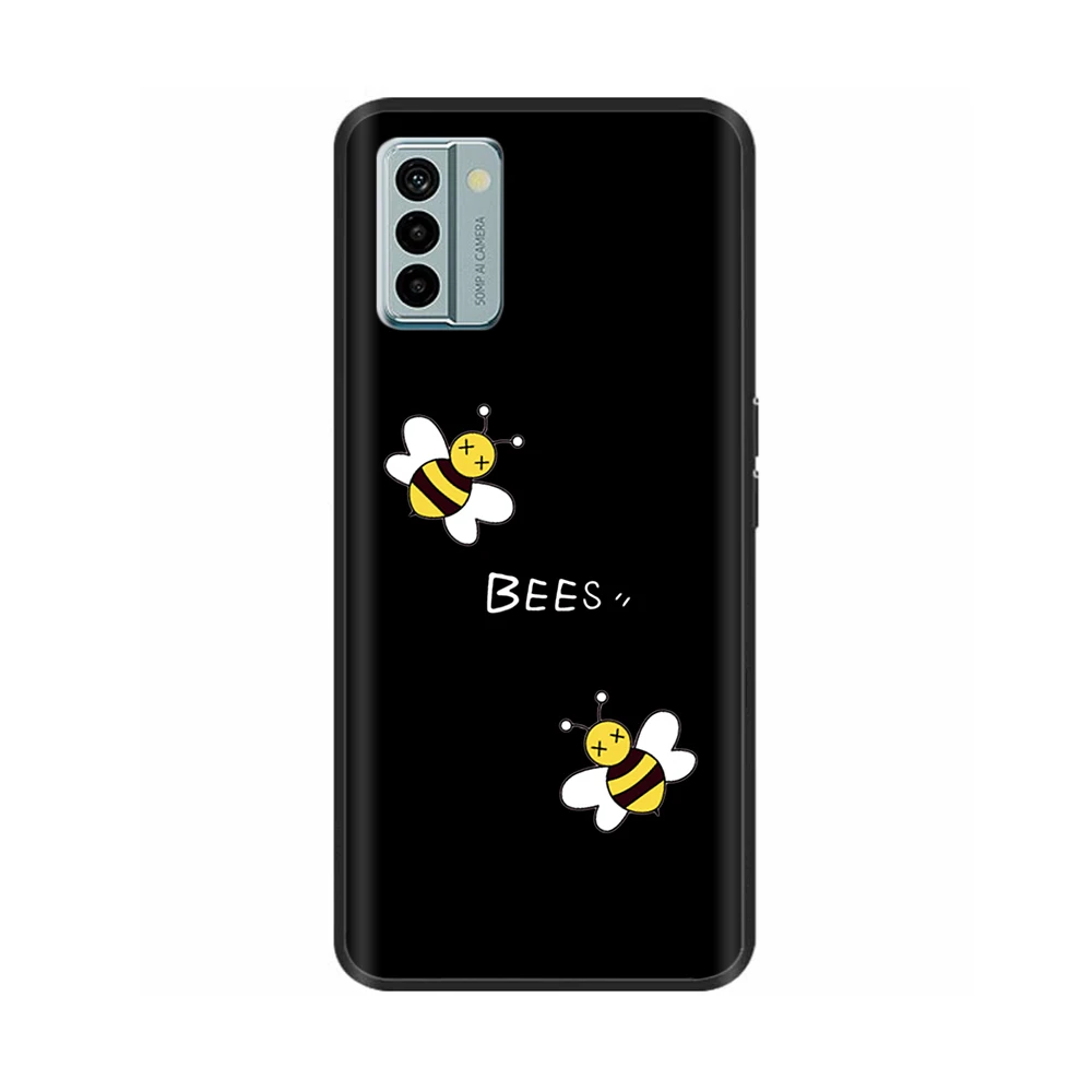 Nokia G22 Cool Silicone TPU Protective Shell - Painted Soft Back Cover with Black Bumper