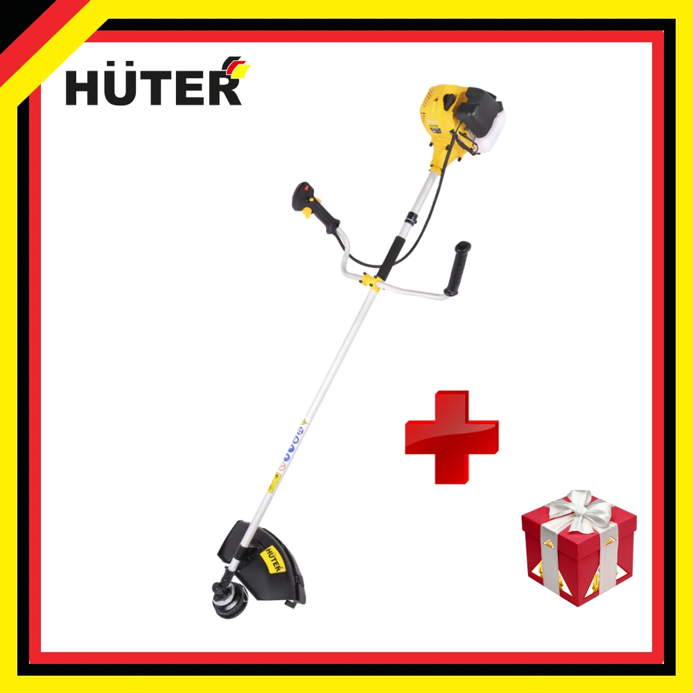 Petrol grass trimmer Huter GGT-1500T Weed-whacker String Weed-whip Trimmer conveyor Grass-trimmer | Инструменты