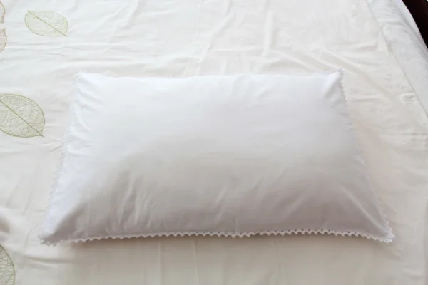 

Home Textile Top Quality White Cotton Solid Color Bedding Pure Cotton Side Pillowcase