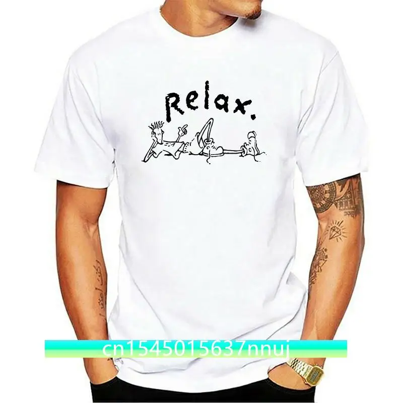 Men's Fido Dido T-Shirt - Cotton Band Collar Tee, Size XXL, Black