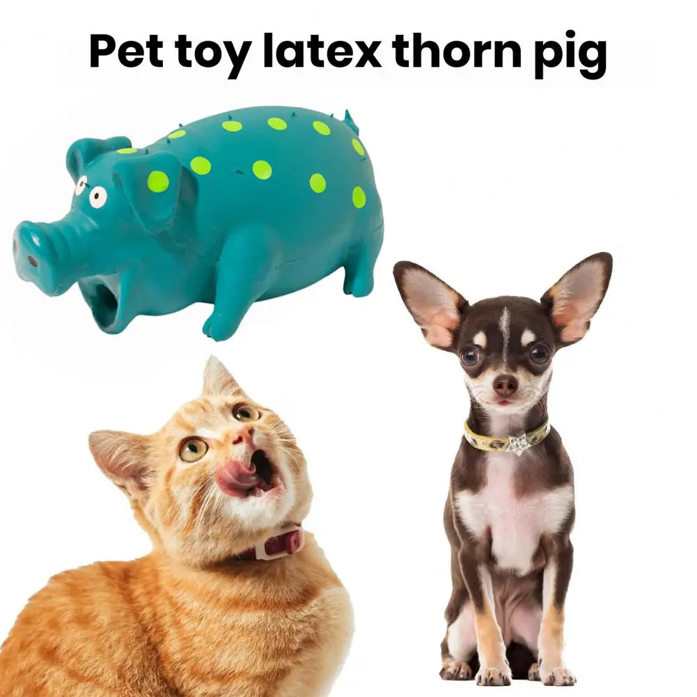 

Игрушка для собак в форме свиньи, прочная пищалка в форме свиньи, жевательная игрушка для дрессировки, товары для домашних питомцев, для щенков