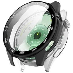 Premium Screen Protective Case with HD Tempered Glass for 46mm Smart Watch, Impact - Resistant Cover (Black scale)