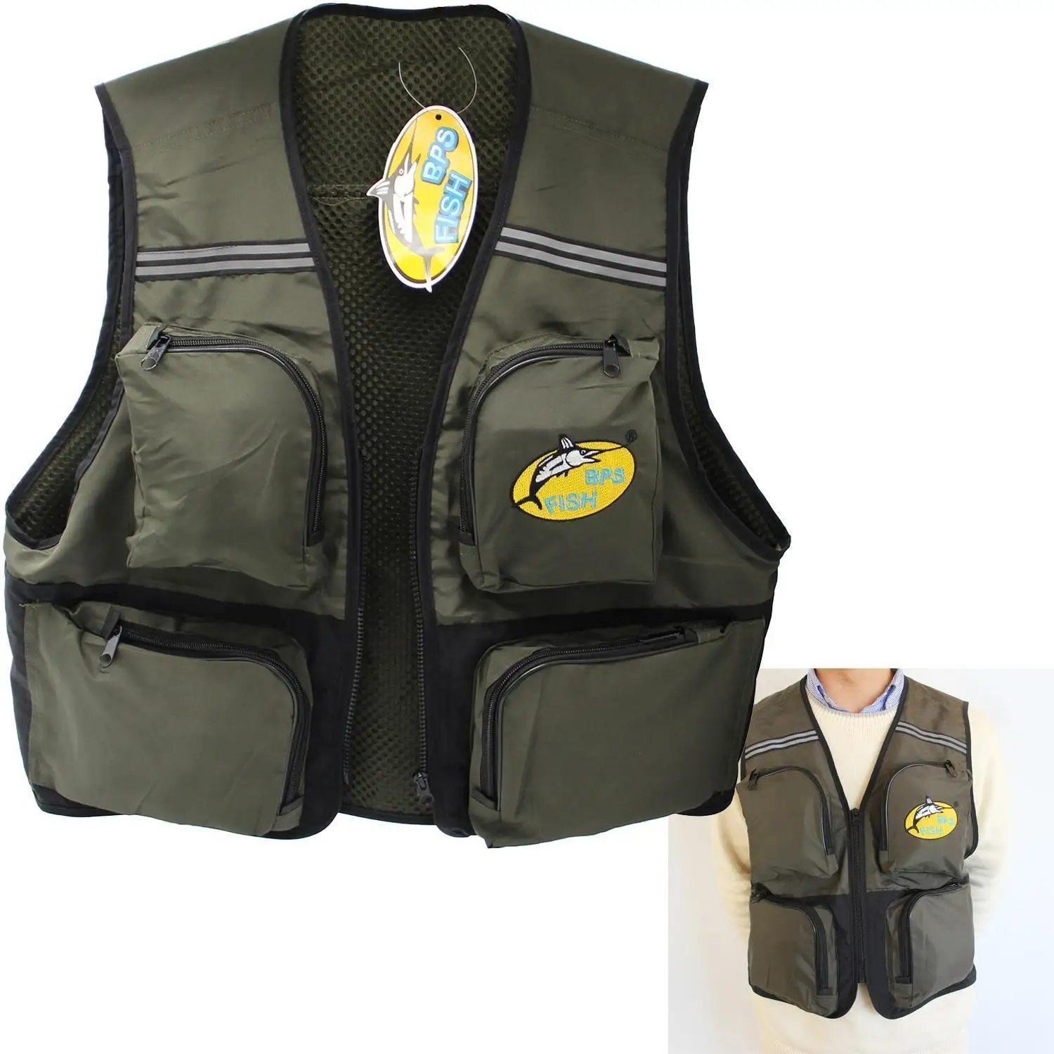 Fishing Tackle Jacket Outdoor fly Fishing Vest Jackets Breathable