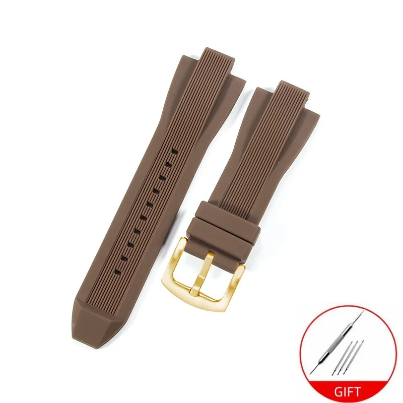 Durable Waterproof Silicone Rubber Watchband Bracelet Watch Strap Accessories